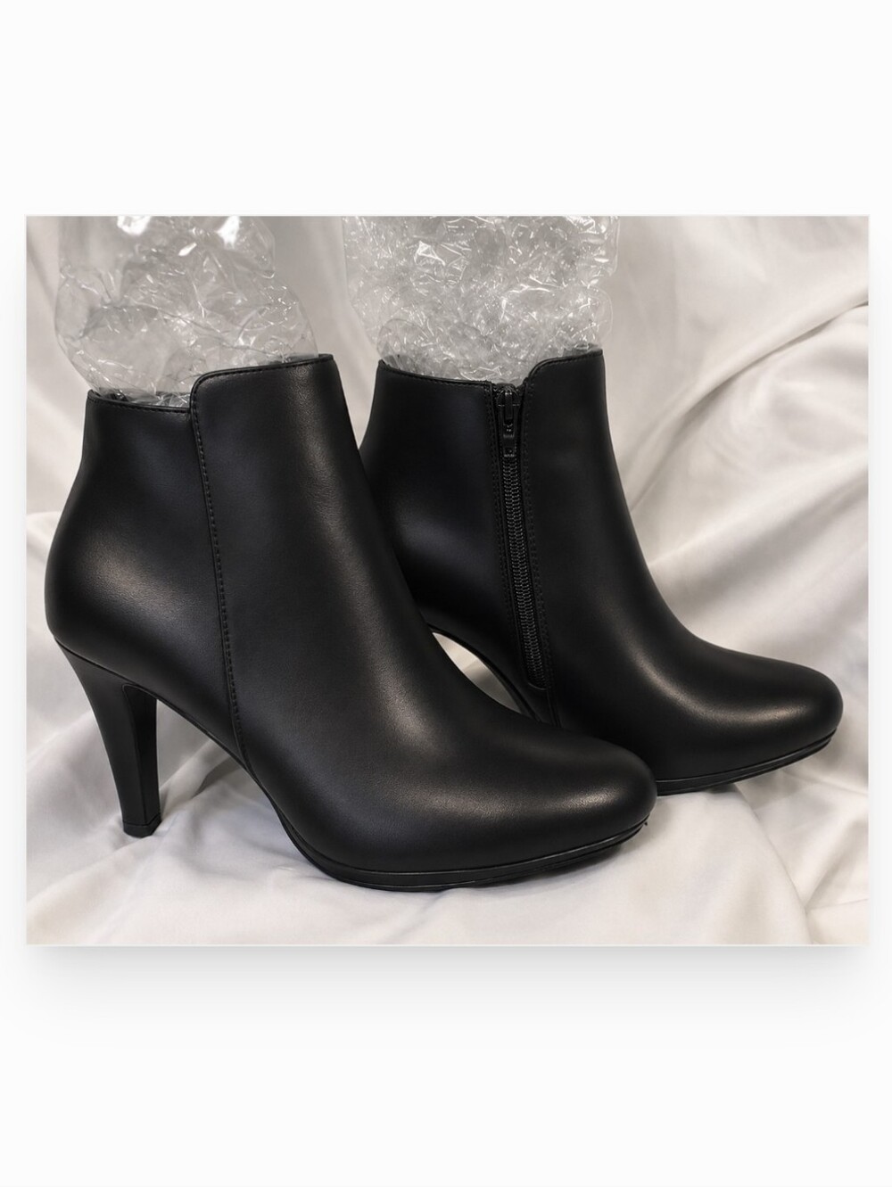 Esmara Black Leather Booties size 8.5